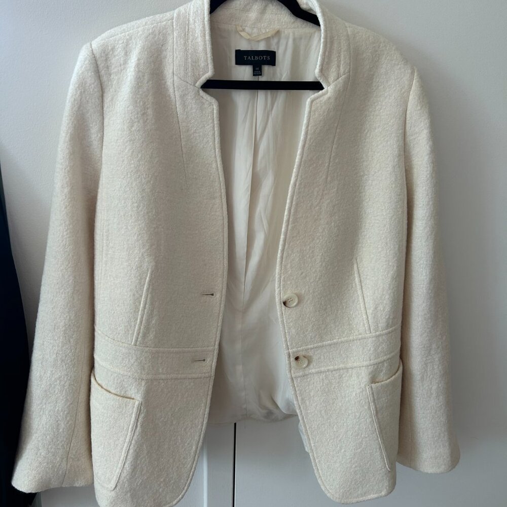 Talbots size 14 wool blend blazer